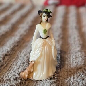 FP Charlotte c 1785 Miniature Figurine Vintage 1985 Lady Trinket 2in